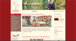 Desktop Screenshot of buchhandlung-marabu.de