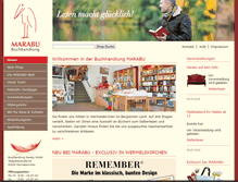 Tablet Screenshot of buchhandlung-marabu.de